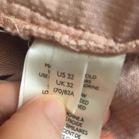 Anthropologie Pilcro Trouser Bootcut Corduroy Pants High Rise Pink - Picture 11 of 16